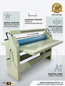 Best Selling Impression Machinery India Industrial Automatic Manual Cold <b>Laminator</b> <b>Machine</b> Vinyl Film 1050mm Width 110V - Product Image 4
