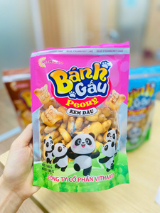 Galleta de Oso con Crema de Fresa de Alto Rendimiento, Bolsa con Cierre Práctico de 185g - Product Image 1