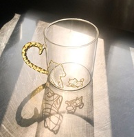 Mug à café en verre borosilicate personnalisé en usine, capacité de 301 à 400 ml, écologique pour usage commercial