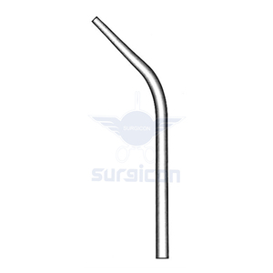 Tube d'aspiration, tube soufflant, diamètre 2,5 mm, acier inoxydable, instrument chirurgical d'aspiration pour ORL, microchirurgie, aspiration médicale - Product Image 1