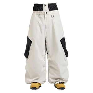 กางเกงคาร์โก้ผู้ชายทรงปกติ แบรนด์ Snow High Street Wear ระบายอากาศได้ดี กันน้ำ เอวยางยืด สไตล์ฮิปฮอป เหมาะสำหรับกิจกรรมกลางแจ้ง มีกระเป๋าหลายช่อง - Product Image 1
