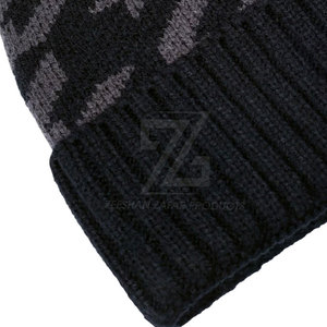 Unisex <b>Beanie</b> <b>Hat</b> Stylish Knitted Design Warm Fabric Comfortable Fit Suitable For Winter Casual Outfit - Product Image 3