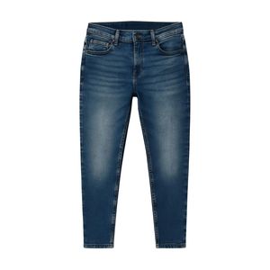 Vintage Style Cotton Pants For Mens Straight Leg Denim <b>Jeans</b> Light Bleached Wash Slim Fit Denim <b>Jeans</b> - Product Image 4