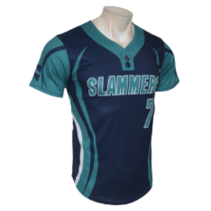 Camiseta de Béisbol Personalizada de Dos Botones, Uniformes de Equipo con Sublimación Completa, Impresión de Nombre y Número del Jugador, Absorbe la Humedad - Product Image 2