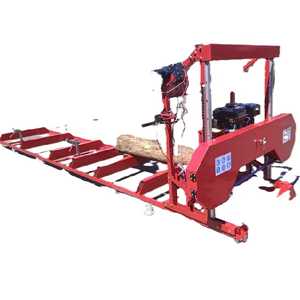 High Quality Hot Sale New 32" Portable Sawmill 15HP 420cc RATO Gas <b>Engines</b> with E-Start Band Saw - Product Image 1