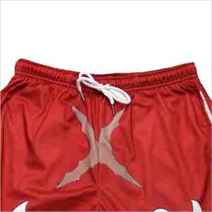 <b>Men's</b> Red White Cloud Pattern Board Shorts Quick Dry Drawstring Waist Casual Swim <b>Trunks</b> - Product Image 3