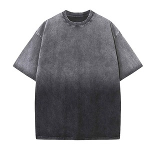 T-shirts Homme 2026 de Haute Qualité, 100% Coton Épais, Délavés à l'Acide, Personnalisables avec Lettres sur le Devant, Coupe Oversize, Effet Vintage Décoloré par le Soleil - Product Image 3