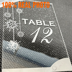 Custom LED Light Up Table Number Premium Acrylic <b>Wedding</b> Table Sign <b>Card</b> for Restaurant Hotel Rechargeable OEM Factory - Product Image 2