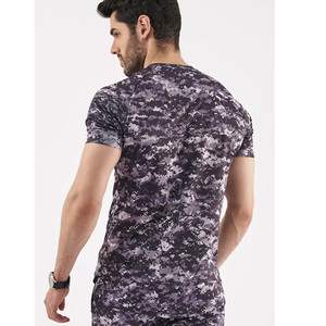เสื้อยืดลายพรางแบบยูนิเซ็กซ์ ทรงโอเวอร์ไซส์ สไตล์สตรีทแวร์ ผ้าฝ้าย คอกลม ลำลอง ทรงหลวม แขนสั้น - Product Image 4