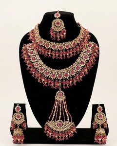 Exclusive Indian <b>Bridal</b> Jewelry Heavy Wedding Choker <b>Set</b> Traditional Ethnic <b>Necklace</b> With <b>Earrings</b> Mang Tika & Pasa Jewelry <b>Sets</b> - Product Image 3
