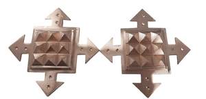 ชุดเครื่องรางทองแดงชูบห์ ซันเค็ต วาสตู ลูกศรสี่ทิศทาง พร้อมแผ่นพีระมิด 9 ชิ้น ชุดแก้ไขวาสตู พลังงานบวก - Product Image 5