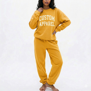 ชุดวอร์มแฟชั่นสตรีทแวร์ใหม่ ปักลาย  รักษ์โลก  แบบ 2 ชิ้น เสื้อสเวตเชิ้ตโอเวอร์ไซส์ กางเกงขายาว  ชุดสไตล์วินเทจ ผ้าฟลีซ - Product Image 6