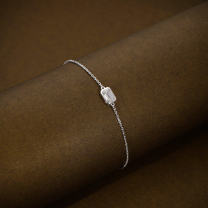 Bracelet en diamant de laboratoire taille émeraude 1 carat pour femme, certifié IGI, or 14 carats, élégant, idéal pour mariage, fête ou comme cadeau. - Product Image 6