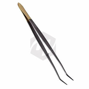 Pinzas Meriam Personalizadas de 16 cm con Punta Angulada Serrada, Pinzas Quirúrgicas Dentales para Algodón, Instrumento de Precisión de Acero Inoxidable - Product Image 3