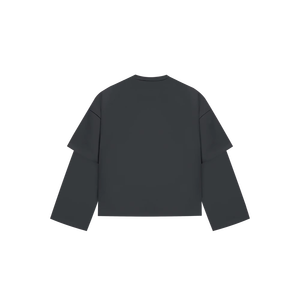 Camiseta de Manga Larga para Hombre, Estilo Casual, de Algodón, con Efecto de Doble Capa, Manga Larga y Corta, Corte Regular y Cómodo - Product Image 4