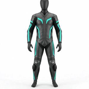 Combinaison de moto en cuir personnalisée OEM, homologuée CE, combinaison de course moto, vente en gros, combinaison de moto avec logo personnalisé, équipement de course moto en cuir - Product Image 1