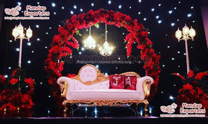 โซฟาเวทีพิธีแต่งงานแบบฝรั่งเศส โซฟาสำหรับงานเลี้ยงฉลองแต่งงาน โซฟาสำหรับเจ้าสาว สไตล์อเมริกัน - Product Image 6