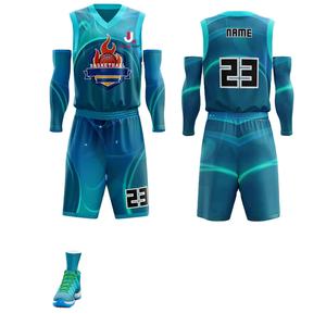 Uniforme Deportivo de Baloncesto Unisex Personalizable de Alta Calidad, Transpirable, Tallas Grandes, Diseño por Sublimación, Antibacterial, para Clubes y Equipos - Product Image 2