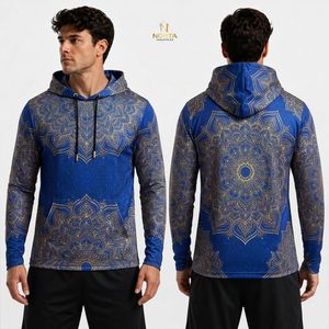 Camisetas Tácticas de Manga Larga con Capucha para Hombre, de Poliéster Sublimado con Diseño de Bosque Digital Verde Oscuro, para Entrenamiento y Actividades al Aire Libre - Product Image 6