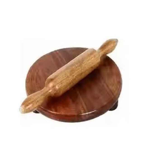 Rouleau à pâtisserie en bois naturel de haute qualité, taille personnalisée, nouveau design, ustensile de cuisine pour la maison et l'hôtel, planches à pâtisserie Chakla Belan - Product Image 2