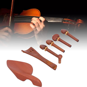 Cordal de viola de madera con afinadores finos, accesorio para instrumento de cuerda - Product Image 1