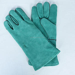 Guantes de Soldadura de Cuero Vacuno Industrial de Primera Calidad, Resistentes al Calor TIG MIG, Guantes de Seguridad Ignífugos para Trabajo - Product Image 3