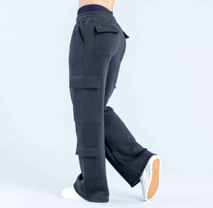 Hot Selling Women's Cotton Fleece Sports Jogger Pants Breathable Workout Baggy Sweatpants Elastic <b>Waist</b> Quick Dry Pockets - Product Image 3
