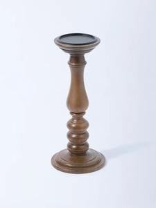 Support à bougie en bois de manguier naturel, porte-bougie en bois, bougie en bois de manguier sculptée à la main - Product Image 5