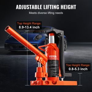 2.5 tonnellate di punta idraulica 5 tonnellate di capacità di sollevamento superiore 0.8-5.3 altezza della punta 8.9-13.4 di altezza superiore presa ad artiglio per martinetti per auto macchine - Product Image 3
