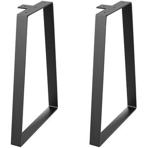Set di 2 gambe per tavolo in acciaio trapezoidali da 16 pollici per tavolini da caffè fai da te, scrivanie moderne, panche, comodini, applicazioni in stile rustico - Product Image 6