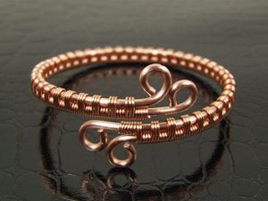 Premium Solid Copper <b>Bracelet</b> With Antique Finish Handmade Adjustable Cuff Design For Daily Fashion Wear - Product Image 5