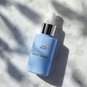 Suero Facial Nocturno de Fórmula Personalizada con Niacinamida, Ácido Hialurónico y Vitamina E, Marca Privada, Proveedor al por Mayor - Product Image 4