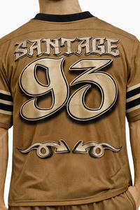 Camiseta de Fútbol Americano Personalizada al por Mayor, Sublimada, para Hombre, Talla Grande, Manga Corta, Servicio OEM, Transpirable, Antibacteriana - Product Image 5