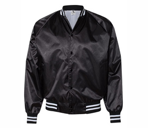 Chaqueta bomber de satén de seda para hombre - Product Image 1