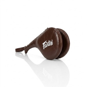 New Fairtex Focus Pad High Quality Customized Durable Comfortable Grip Genuine Cowhide Leather Foam Padding Hook & Loop Closure - Product Image 3