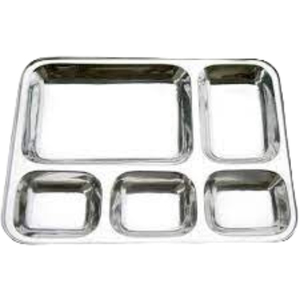 Thalis en acier ensemble de thalis en acier stl compartiment en acier inoxydable thali plateau de nourriture thali plats en acier inoxydable royaume-uni thali plaque tache - Product Image 2