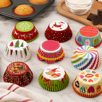 Gobelet en papier jetable pour cupcakes, muffins, gâteaux, pâtisseries et produits de boulangerie