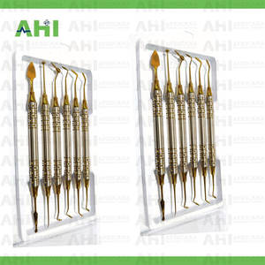 ชุดอุปกรณ์อุดฟันเรซินคอมโพสิตเคลือบทอง 6 ชิ้น แบบกำหนดเอง พร้อมเครื่องมือทำฟันแบบใช้มือ - Product Image 5