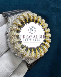 Montre personnalisée sertie de diamants, montre de luxe hip-hop en moissanite, bracelet en caoutchouc pour homme - Product Image 3
