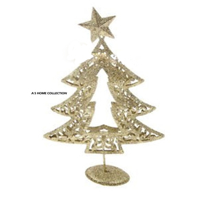 Nuevo Árbol de Navidad en Blanco para Sublimación, Marco de Metal de Acero Hecho a Mano, Diseño y Color Personalizados, Elegante Decoración Dorada para el Hogar - Product Image 1