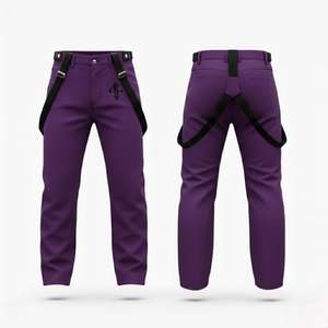 Pantalones de Esquí para Hombre 2026 de Alta Calidad, 100% Poliéster, Teñido Liso, Impermeables 10,000mm, Aislamiento de Forro Polar, Cierre Personalizado RIVIAN - Product Image 1