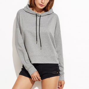 Sudadera de Felpa Extra Grande de Alta Calidad para Mujer, Sudadera con Capucha y Hombros Caídos con Bordado Personalizado para la Temporada de Invierno - Product Image 4