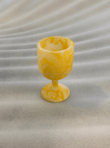 Copa para beber de resina epoxi multicolor amarilla y blanca, apta para alimentos, copa de vino de resina epoxi, soporte de resina para cerveza para bar - Product Image 6