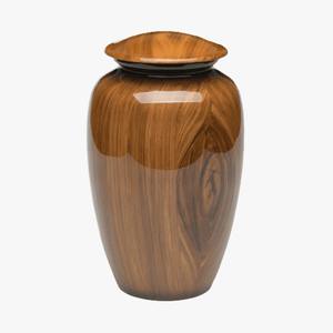 Urnes funéraires en bois avec logo personnalisé, design Art Déco moderne, écologiques, durables, portables, vase de table/sol, capacité personnalisable - Product Image 1