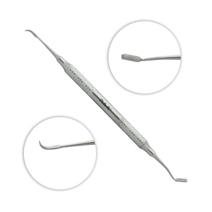 Poussoir et détartreur dentaire carré à double extrémité, instruments orthodontiques en acier inoxydable R.A.A. INTERNATIONAL Qualité supérieure - Product Image 1