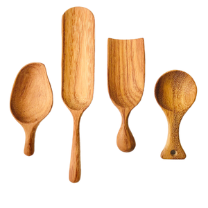 Set Wooden Long Handle <b>Mirror</b> Spice Scoop Salt Scoop Natural Measuring Scoop for Tea Coffee Sugar Seasoning Kitchen Utensils - Product Image 6