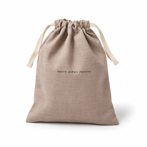 Linen <b>Drawstring</b> <b>Bag</b> Wholesale - Eco-Friendly Cotton <b>Drawstring</b> Lingerie <b>Bag</b> Custom Logo Print - Product Image 1