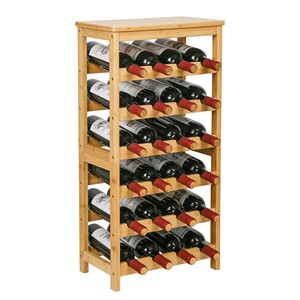 Handcrafted Bamboo <b>Ladder</b> Wine Rack - Eco-Friendly Wholesale - Product Image 2