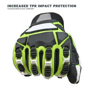 Unisex Leather Full Finger <b>Driving</b> <b>Gloves</b> with Touchscreen Function and Hook & Loop Closure for Outdoor Use - Product Image 4