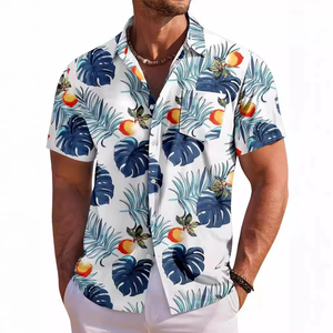 Chemise Hawaïenne Homme Respirante à Imprimé Floral 3D, Style Décontracté Estival, Idéale pour les Vacances en Bord de Mer - Nouvelle Collection Promotionnelle - Product Image 2